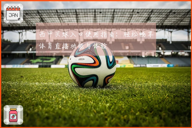 西甲买球入口使用指南：轻松畅享体育直播功能与体验